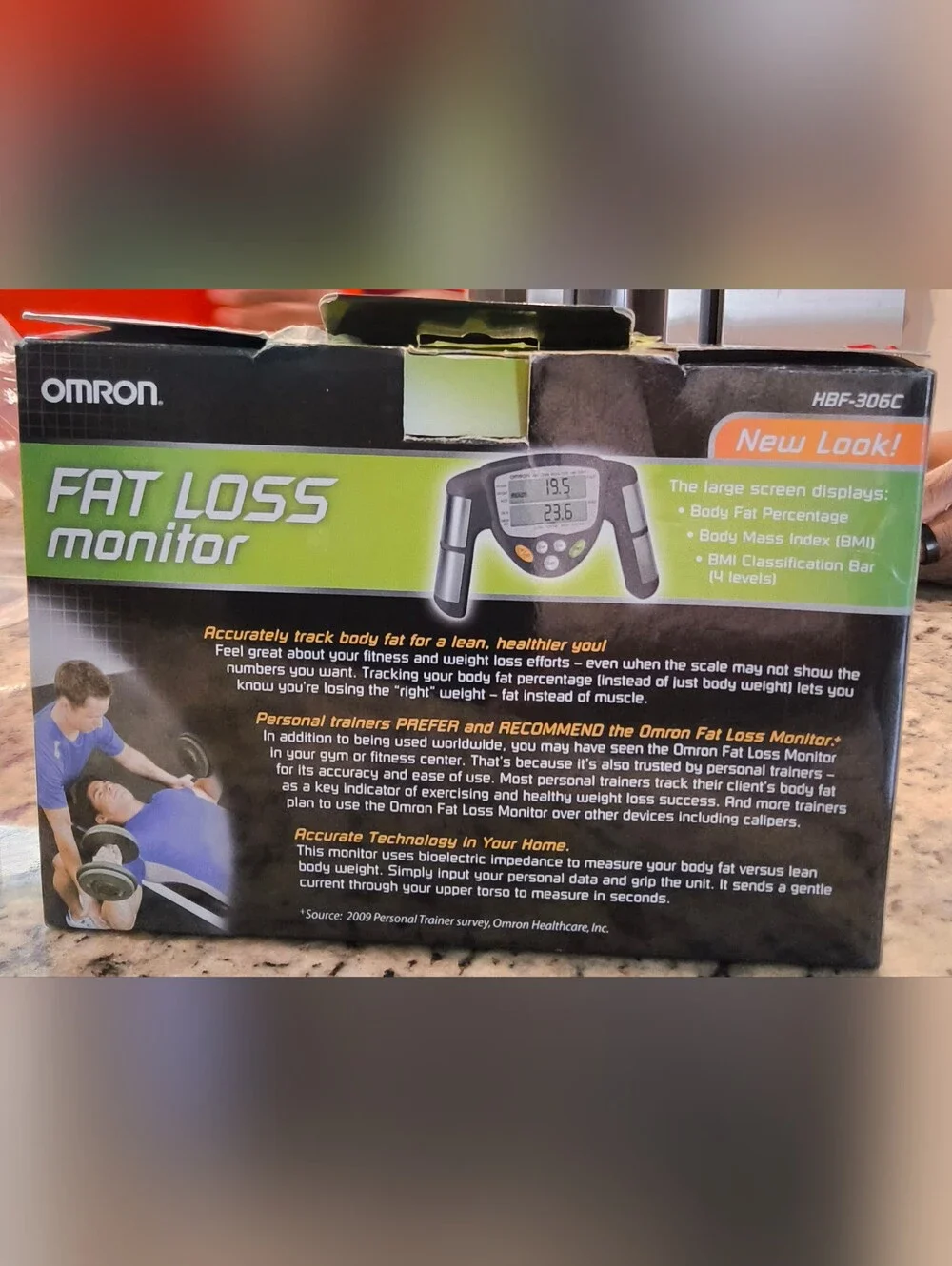 OMRON Green and Black Fat Loss Monitor HBF-306C